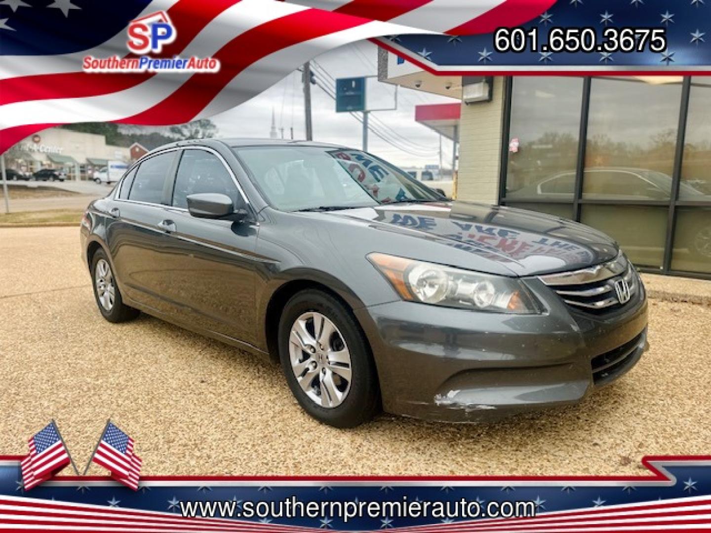 2012 GRAY HONDA ACCORD SE (1HGCP2F63CA) , located at 922 W. Beacon St., Philadelphia, MS, 39350, (601) 650-3675, 32.770447, -89.127151 - Photo#0